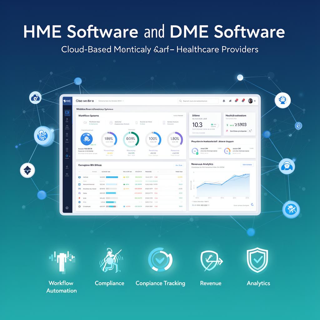 Infographic showing DME documentation workflow from intake to delivery and audit defense